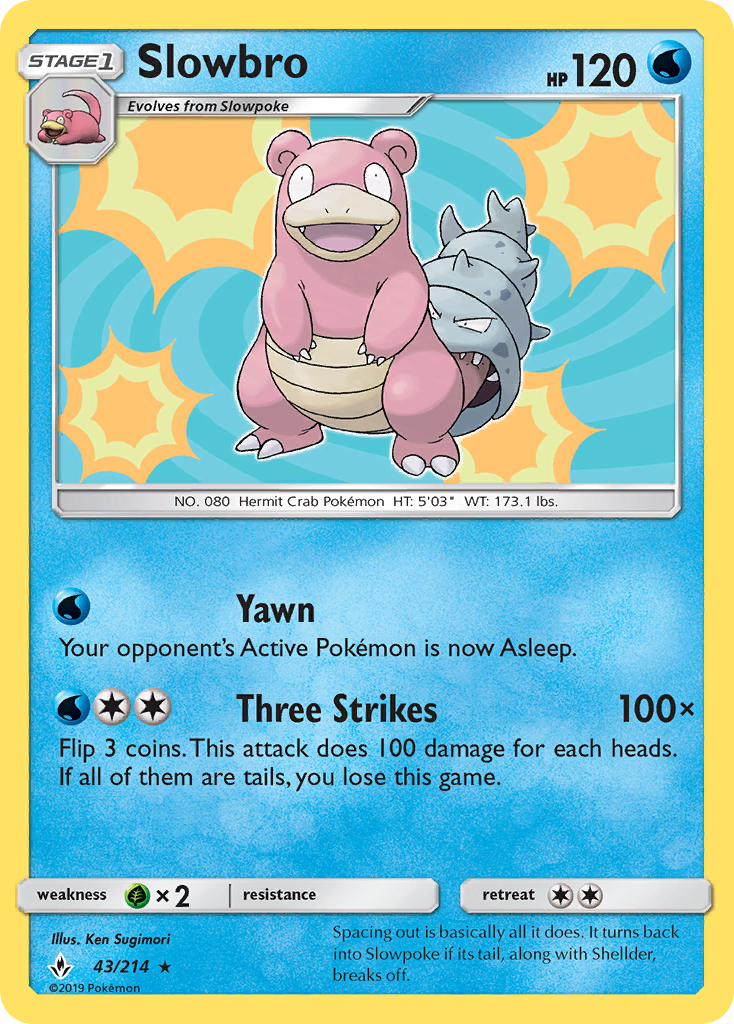 Slowbro (43/214) [Sun & Moon: Unbroken Bonds] | I Want That Stuff Brandon