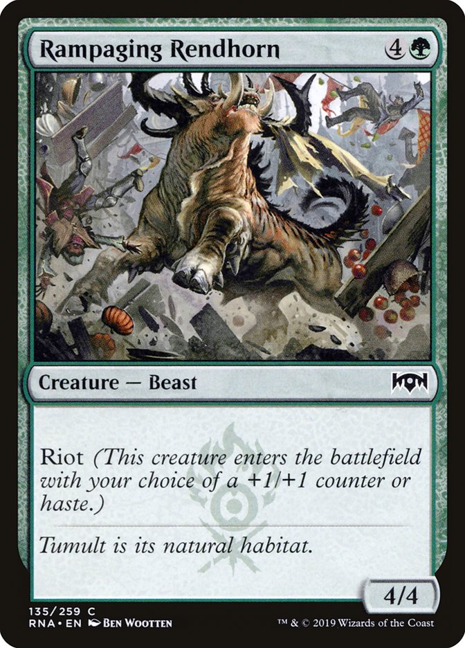 Rampaging Rendhorn [Ravnica Allegiance] | I Want That Stuff Brandon