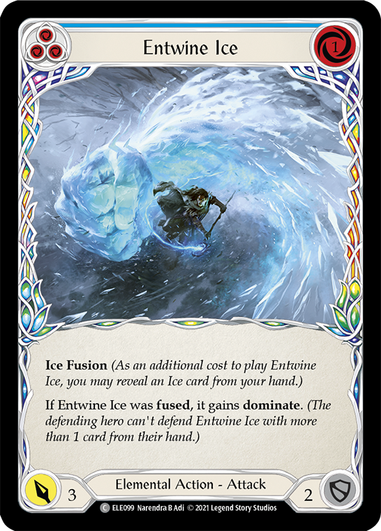 Entwine Ice (Blue) [ELE099] (Tales of Aria)  1st Edition Normal | I Want That Stuff Brandon