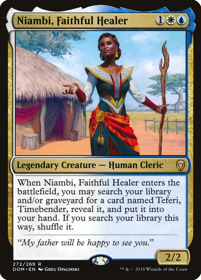 Niambi, Faithful Healer [Dominaria] | I Want That Stuff Brandon