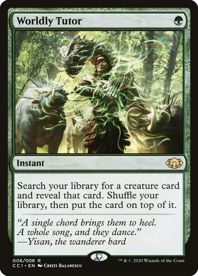 Worldly Tutor [Commander Collection: Green] | I Want That Stuff Brandon