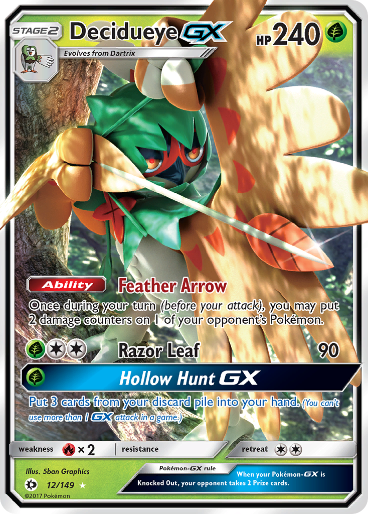 Decidueye GX (12/149) [Sun & Moon: Base Set] | I Want That Stuff Brandon