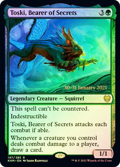 Toski, Bearer of Secrets [Kaldheim Prerelease Promos] | I Want That Stuff Brandon