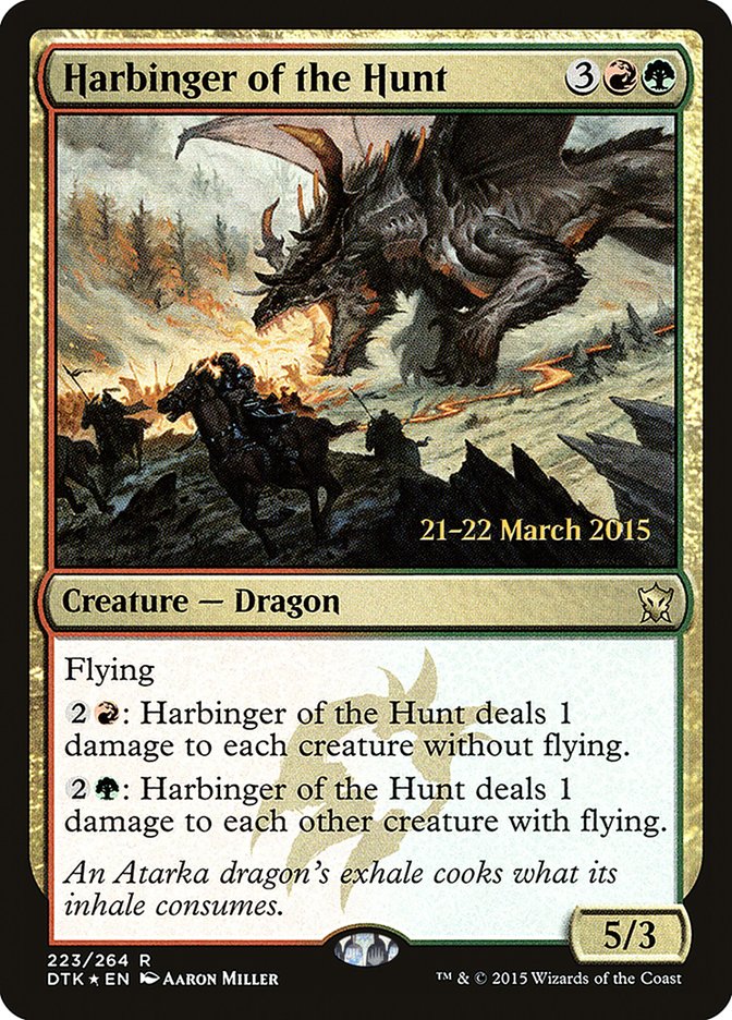 Harbinger of the Hunt [Dragons of Tarkir Prerelease Promos] | I Want That Stuff Brandon
