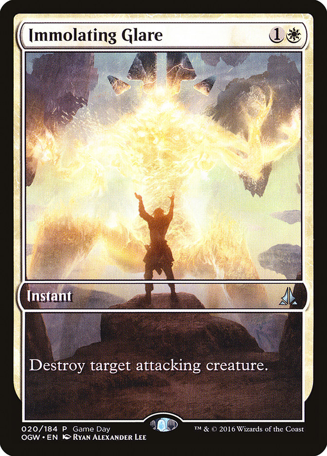 Immolating Glare (Game Day) (Extended Art) [Oath of the Gatewatch Promos] | I Want That Stuff Brandon