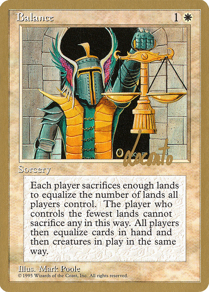 Balance (Michael Loconto) [Pro Tour Collector Set] | I Want That Stuff Brandon