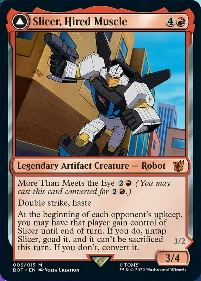 Slicer, Hired Muscle // Slicer, High-Speed Antagonist [Transformers] | I Want That Stuff Brandon