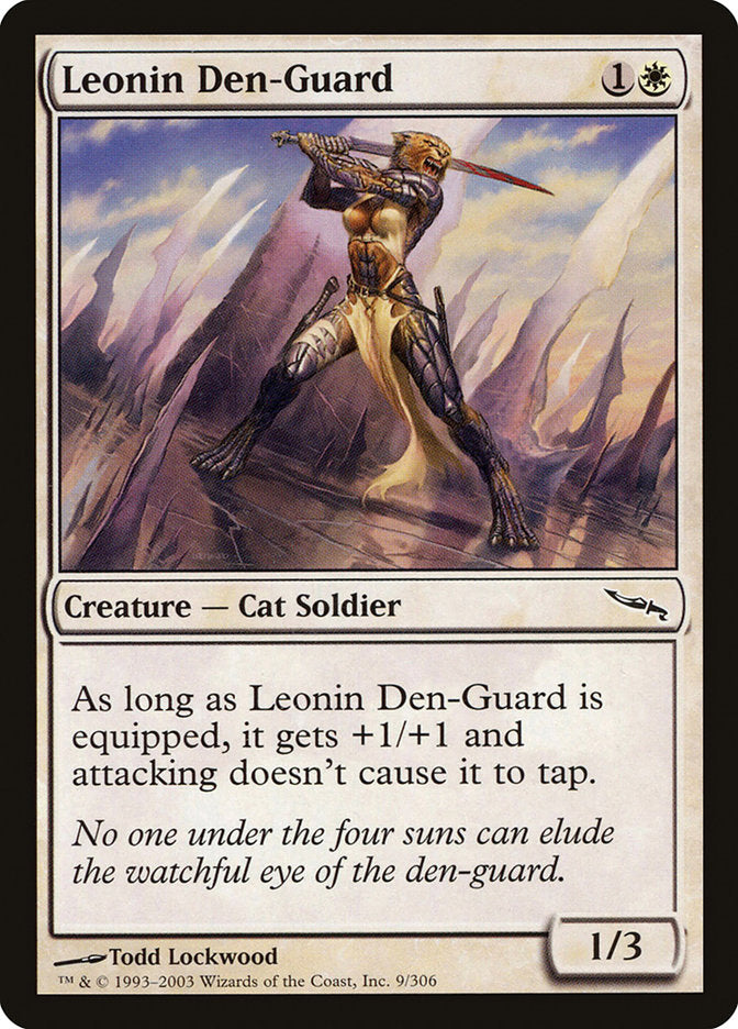 Leonin Den-Guard [Mirrodin] | I Want That Stuff Brandon