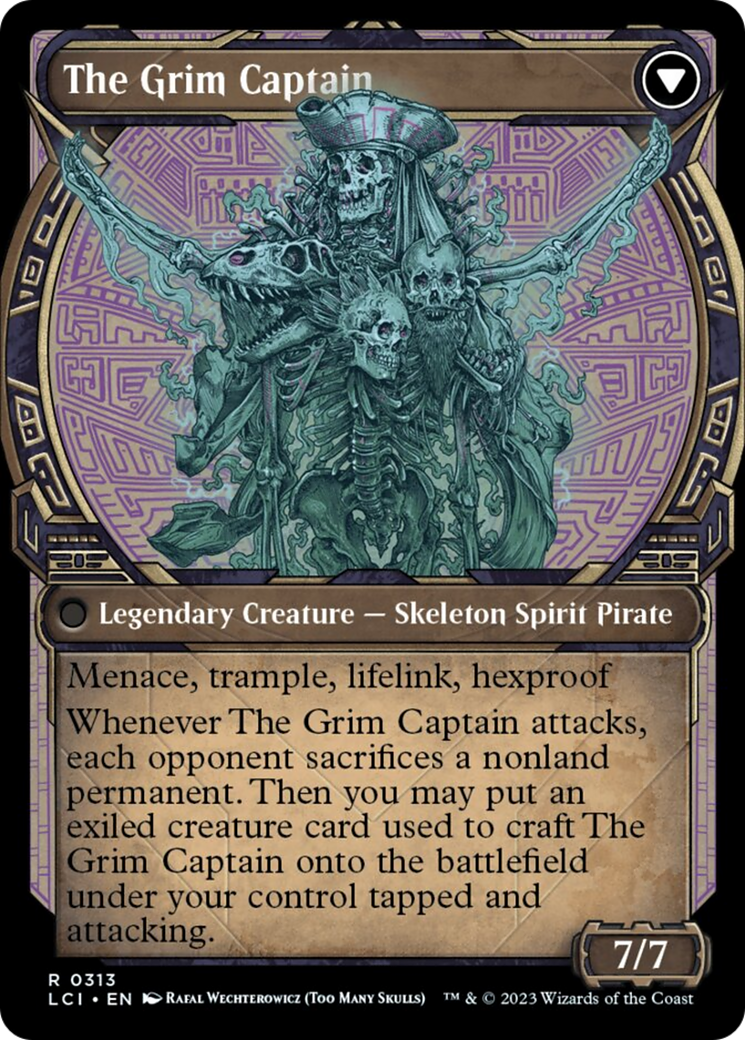 Throne of the Grim Captain // The Grim Captain (Showcase) [The Lost Caverns of Ixalan] | I Want That Stuff Brandon