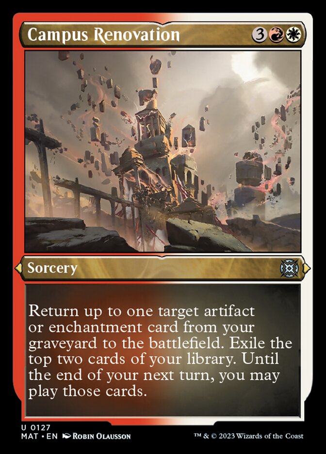 Campus Renovation (Foil Etched) [March of the Machine: The Aftermath] | I Want That Stuff Brandon