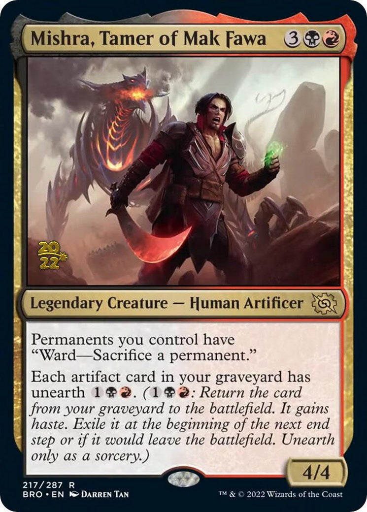 Mishra, Tamer of Mak Fawa [The Brothers' War Prerelease Promos] | I Want That Stuff Brandon