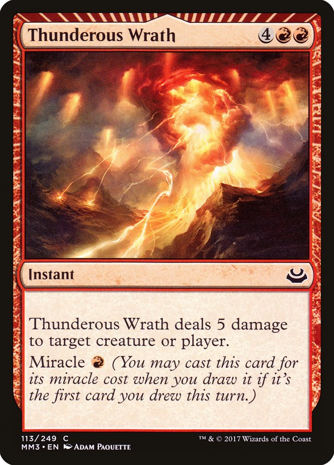 Thunderous Wrath [Modern Masters 2017] | I Want That Stuff Brandon