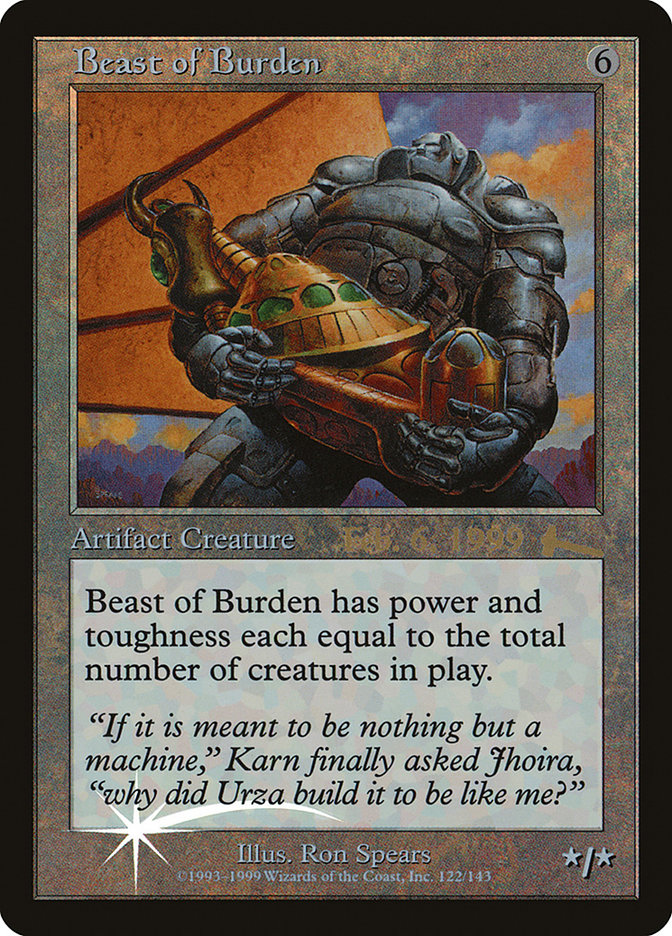 Beast of Burden [Urza's Legacy Promos] | I Want That Stuff Brandon