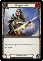 Sharpen Steel (Yellow) [WTR142-C] Alpha Print Rainbow Foil | I Want That Stuff Brandon