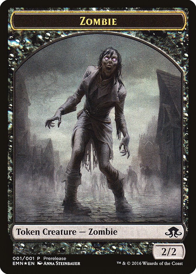 Zombie // Zombie Double-Sided Token [Eldritch Moon Prerelease Promos] | I Want That Stuff Brandon