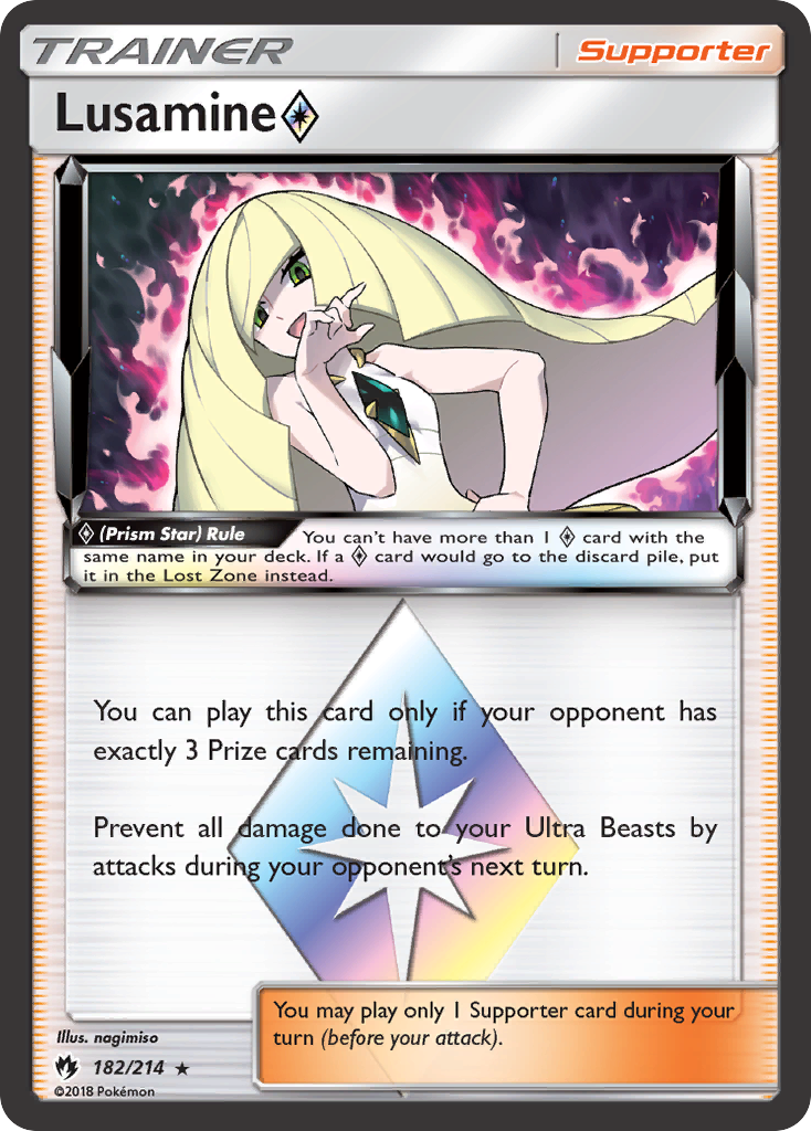 Lusamine (182/214) (Prism Star) [Sun & Moon: Lost Thunder] | I Want That Stuff Brandon