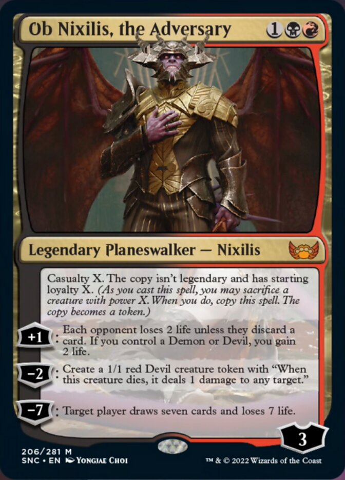 Ob Nixilis, the Adversary [Streets of New Capenna] | I Want That Stuff Brandon