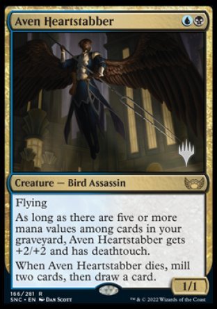 Aven Heartstabber (Promo Pack) [Streets of New Capenna Promos] | I Want That Stuff Brandon