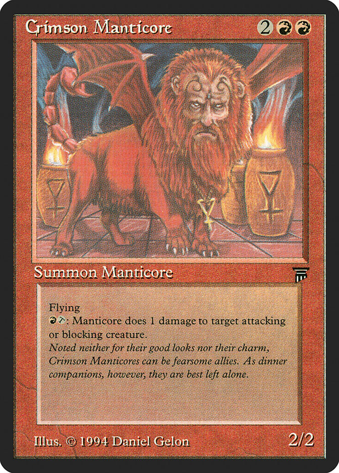 Crimson Manticore [Legends] | I Want That Stuff Brandon