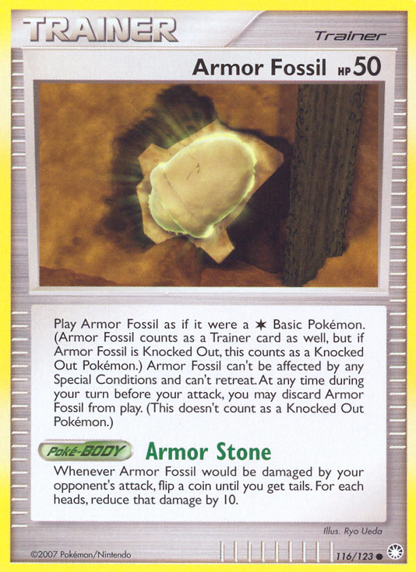 Armor Fossil (116/123) [Diamond & Pearl: Mysterious Treasures] | I Want That Stuff Brandon