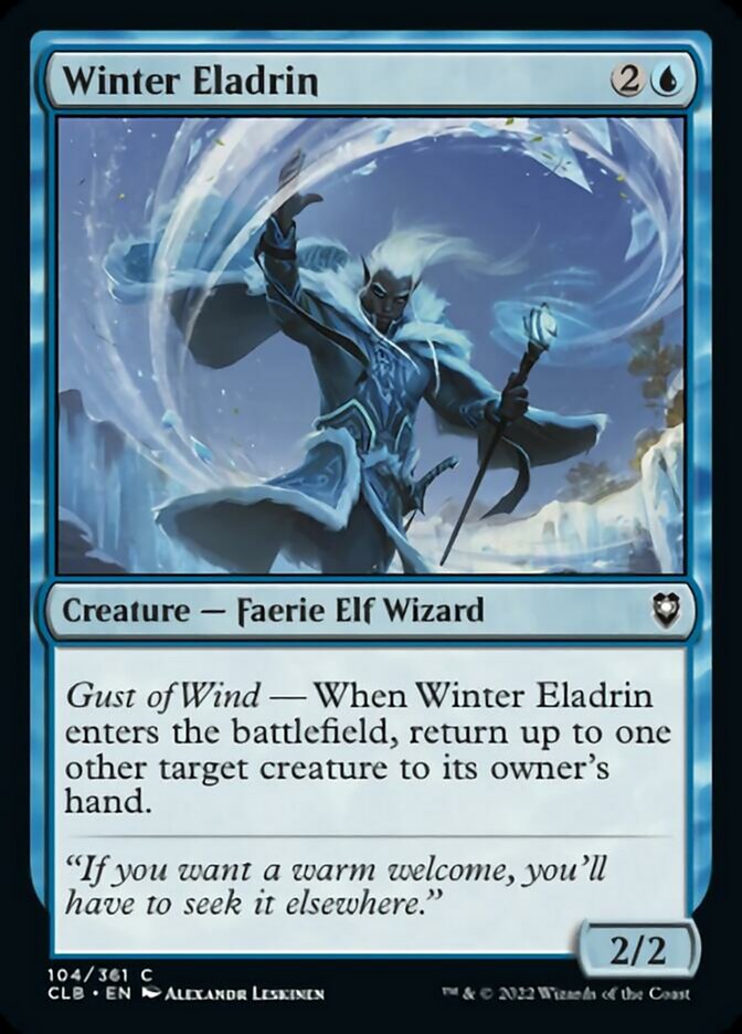 Winter Eladrin [Commander Legends: Battle for Baldur's Gate] | I Want That Stuff Brandon