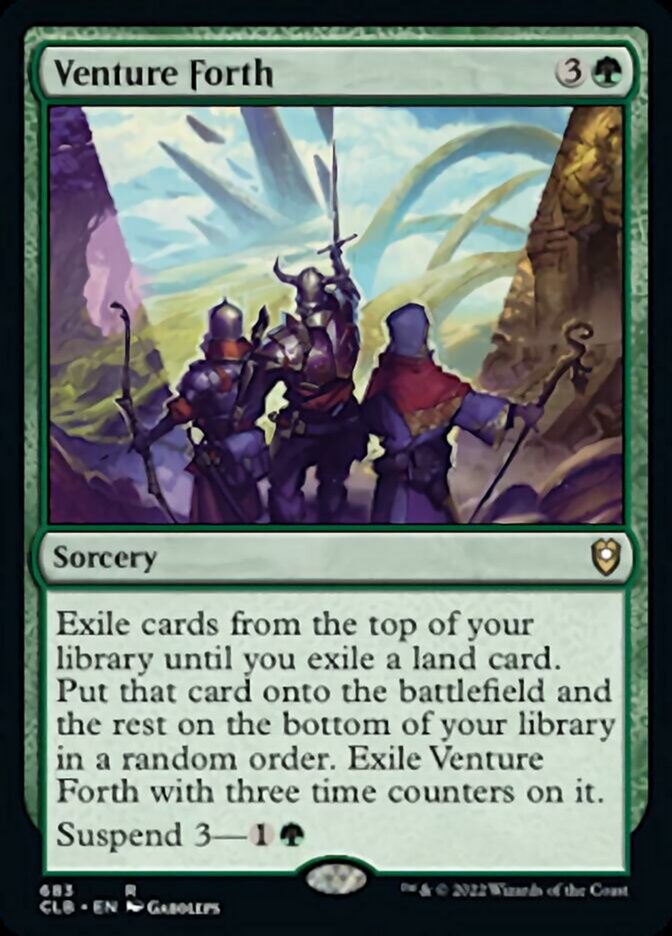 Venture Forth [Commander Legends: Battle for Baldur's Gate] | I Want That Stuff Brandon