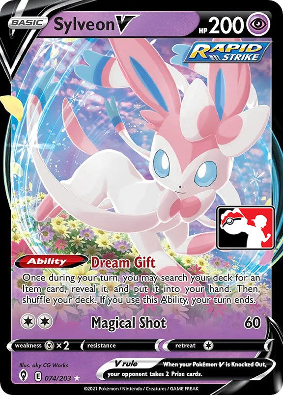 Sylveon V (074/203) [Prize Pack Series One] | I Want That Stuff Brandon