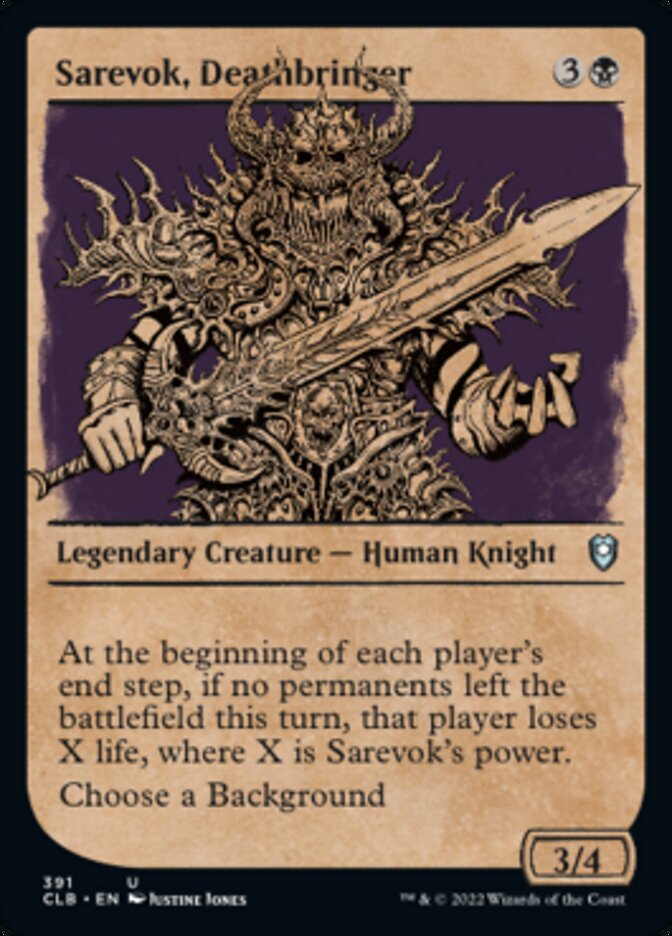 Sarevok, Deathbringer (Showcase) [Commander Legends: Battle for Baldur's Gate] | I Want That Stuff Brandon