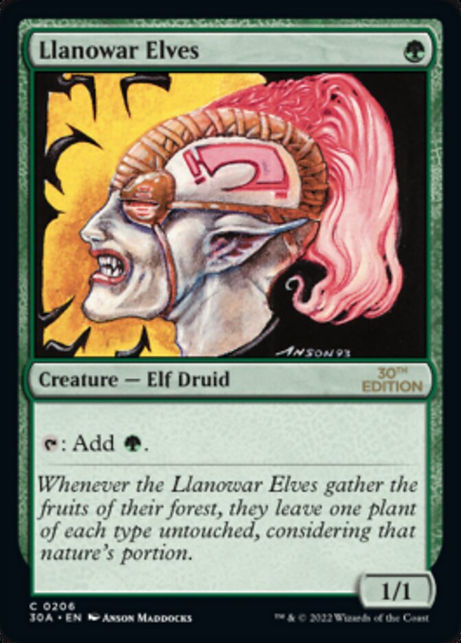 Llanowar Elves [30th Anniversary Edition] | I Want That Stuff Brandon