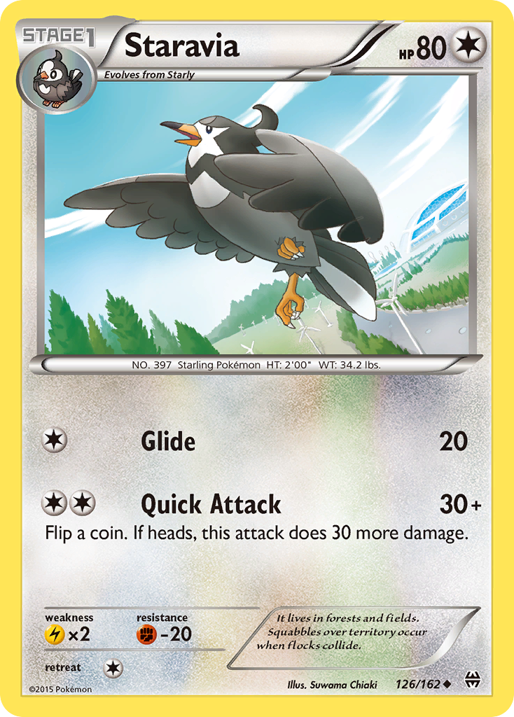 Staravia (126/162) [XY: BREAKthrough] | I Want That Stuff Brandon