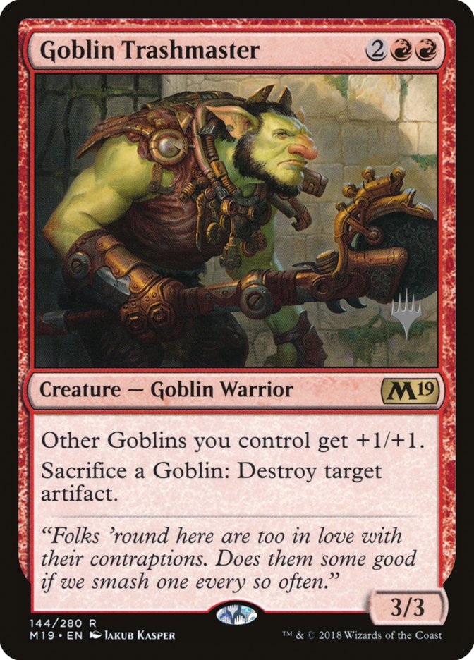 Goblin Trashmaster (Promo Pack) [Core Set 2019 Promos] | I Want That Stuff Brandon