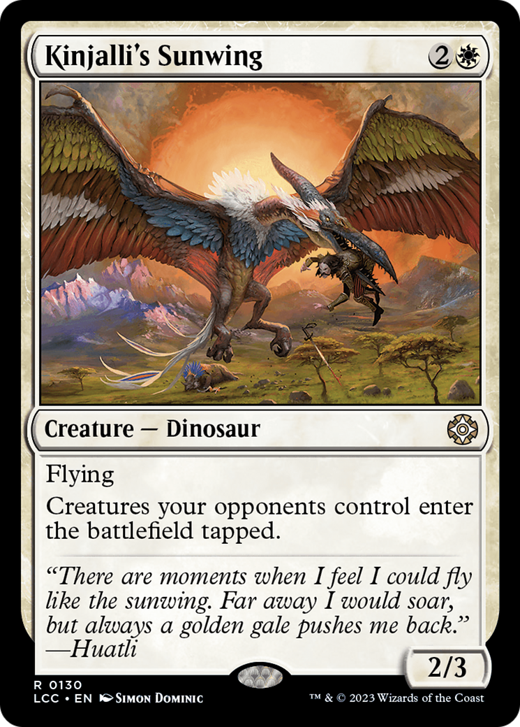 Kinjalli's Sunwing [The Lost Caverns of Ixalan Commander] | I Want That Stuff Brandon