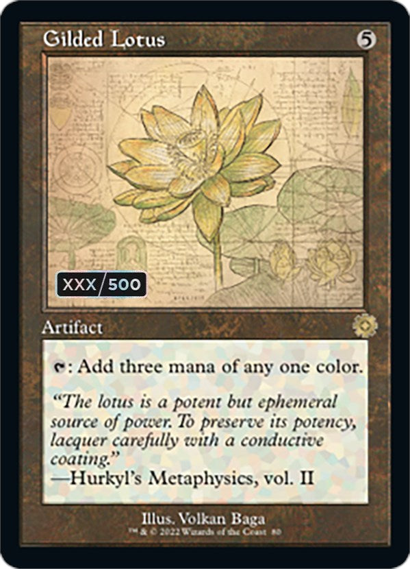 Gilded Lotus (Retro Schematic) (Serialized) [The Brothers' War Retro Artifacts] | I Want That Stuff Brandon