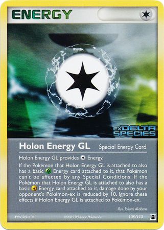 Holon Energy GL (105/113) (Stamped) [EX: Delta Species] | I Want That Stuff Brandon