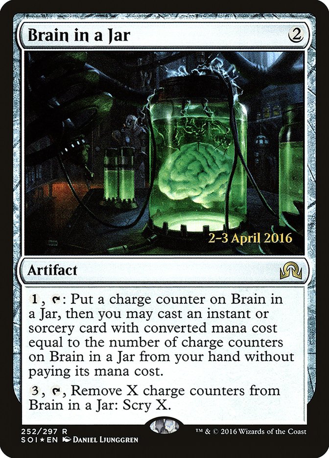 Brain in a Jar [Shadows over Innistrad Prerelease Promos] | I Want That Stuff Brandon