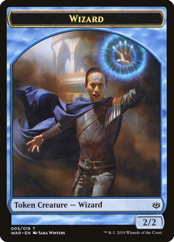 Wizard Token [War of the Spark Tokens] | I Want That Stuff Brandon