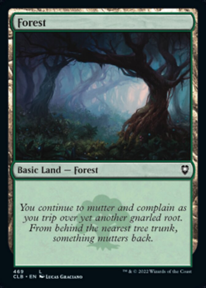 Forest (469) [Commander Legends: Battle for Baldur's Gate] | I Want That Stuff Brandon