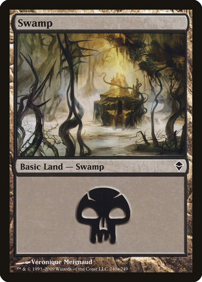 Swamp (240a) [Zendikar] | I Want That Stuff Brandon