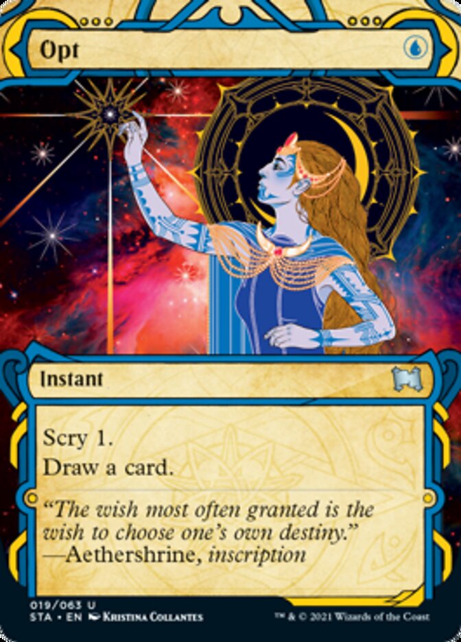Opt (Foil Etched) [Strixhaven: School of Mages Mystical Archive] | I Want That Stuff Brandon