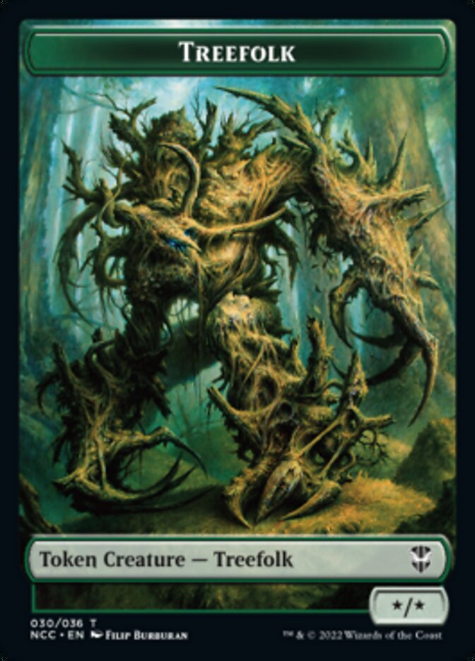 Treefolk // Spider Double-Sided Token [Streets of New Capenna Commander Tokens] | I Want That Stuff Brandon