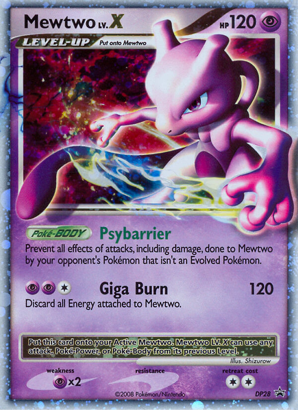 Mewtwo LV.X (DP28) [Diamond & Pearl: Black Star Promos] | I Want That Stuff Brandon