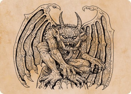 Cloister Gargoyle (Showcase) Art Card [Dungeons & Dragons: Adventures in the Forgotten Realms Art Series] | I Want That Stuff Brandon