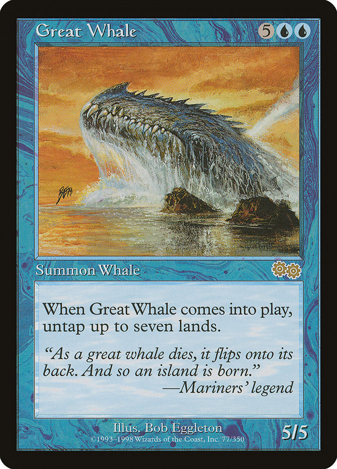 Great Whale [Urza's Saga] | I Want That Stuff Brandon