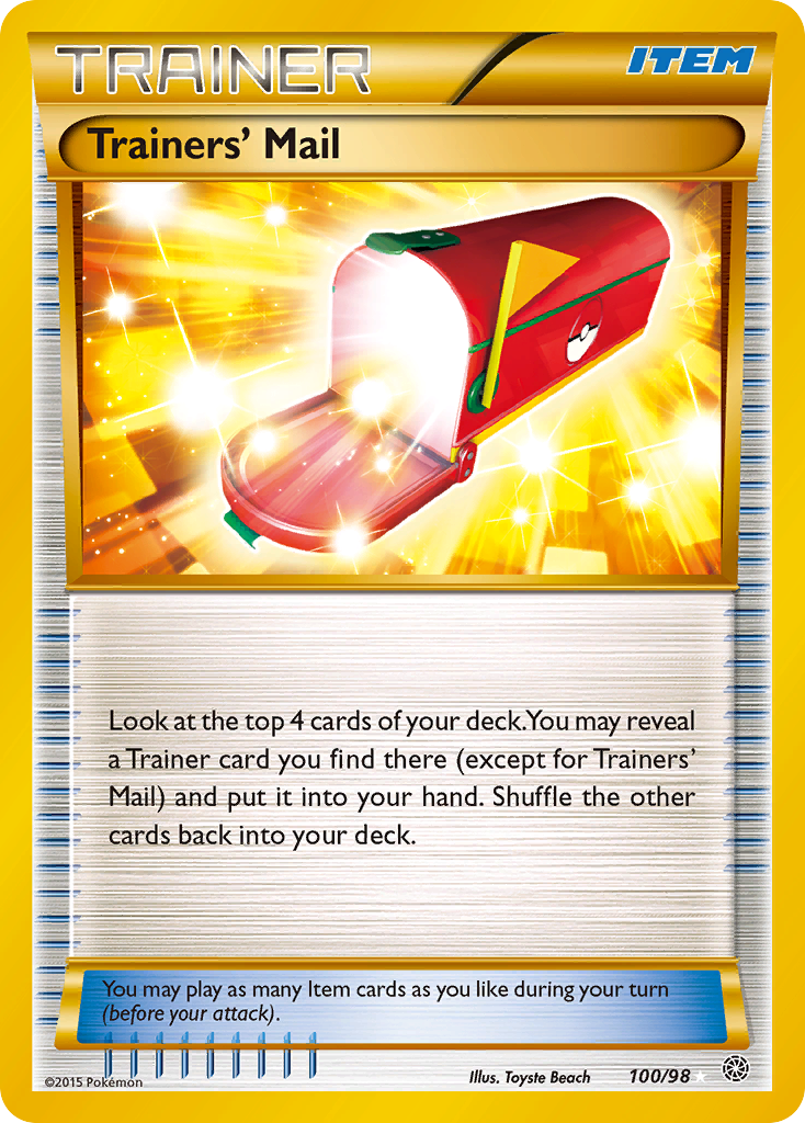 Trainers' Mail (100/98) [XY: Ancient Origins] | I Want That Stuff Brandon