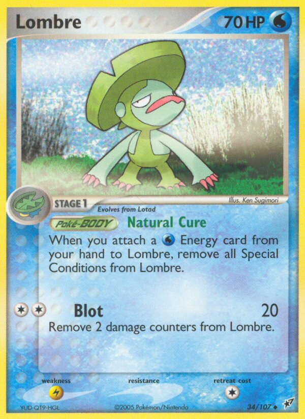 Lombre (34/107) [EX: Deoxys] | I Want That Stuff Brandon