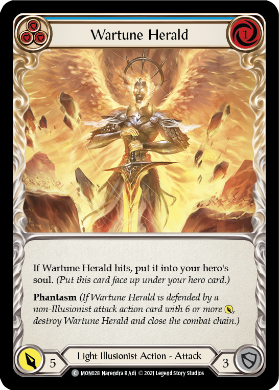 Wartune Herald (Blue) [MON028] 1st Edition Normal | I Want That Stuff Brandon