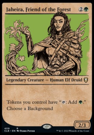 Jaheira, Friend of the Forest (Showcase) [Commander Legends: Battle for Baldur's Gate] | I Want That Stuff Brandon