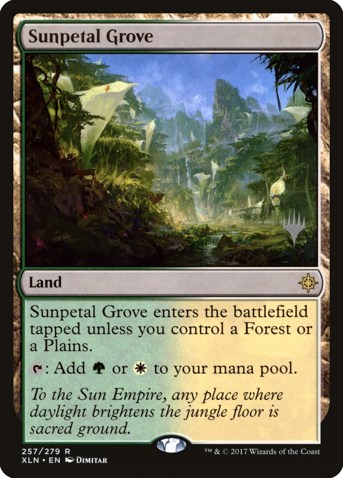 Sunpetal Grove (Promo Pack) [Ixalan Promos] | I Want That Stuff Brandon