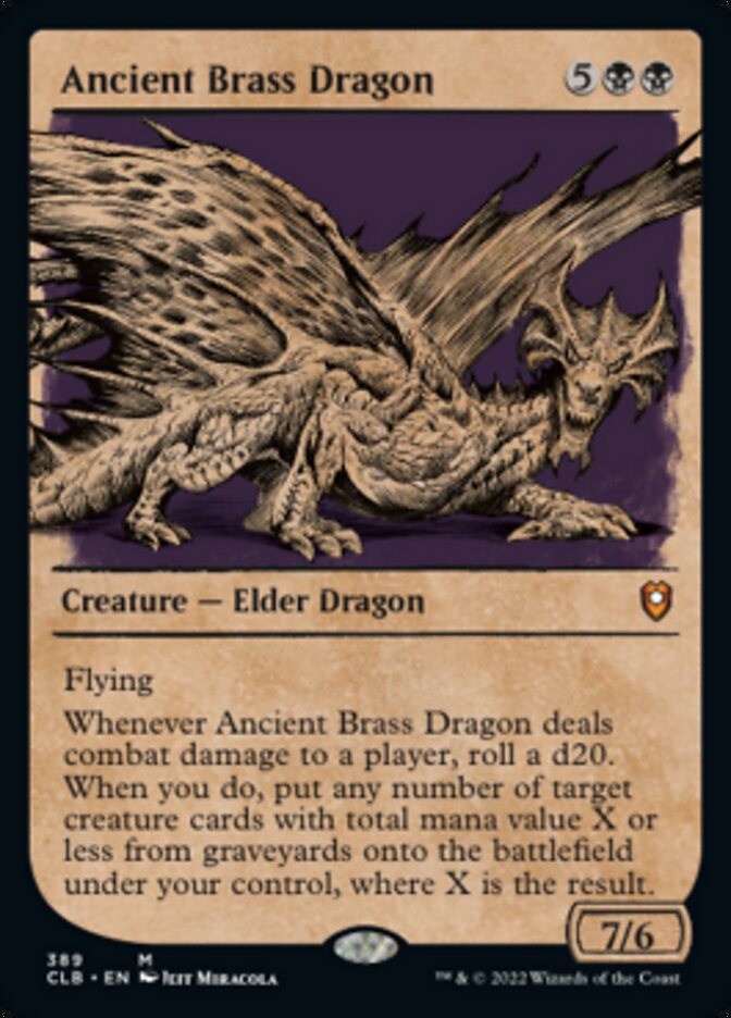 Ancient Brass Dragon (Showcase) [Commander Legends: Battle for Baldur's Gate] | I Want That Stuff Brandon