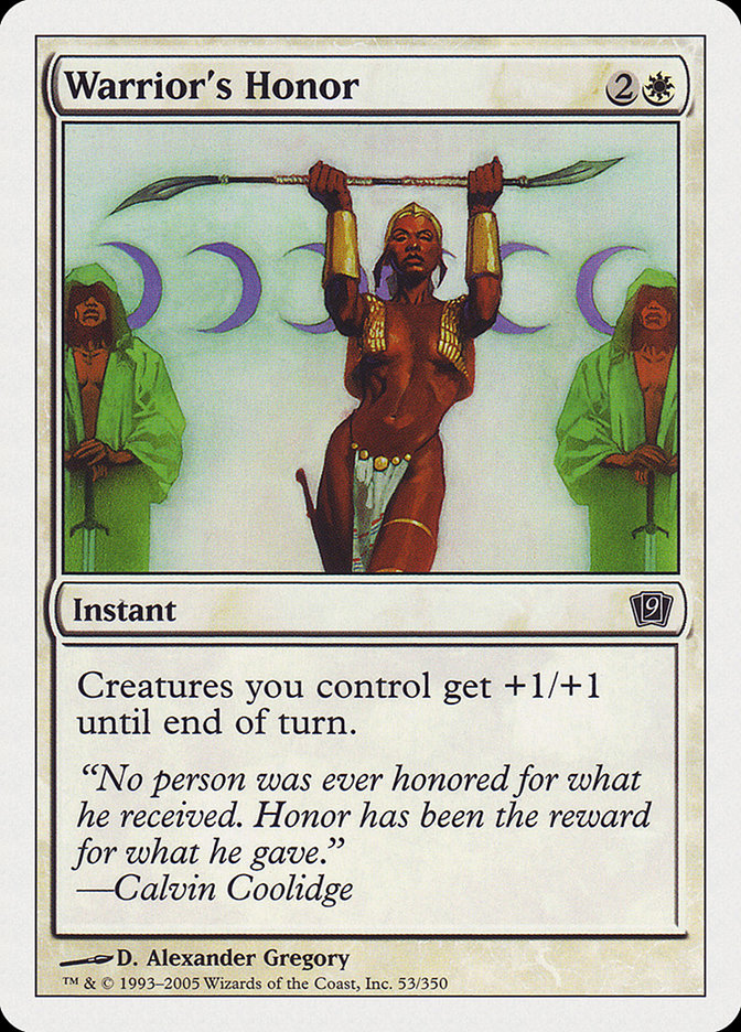 Warrior's Honor [Ninth Edition] | I Want That Stuff Brandon